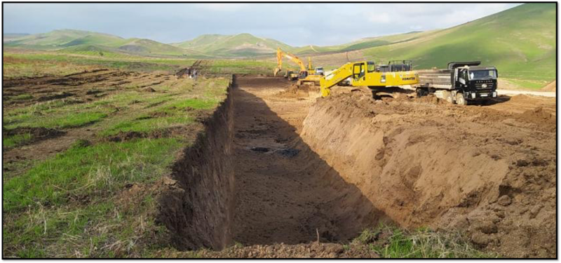 Füzuli-Hadrut avtomobil yolunun tikintisi